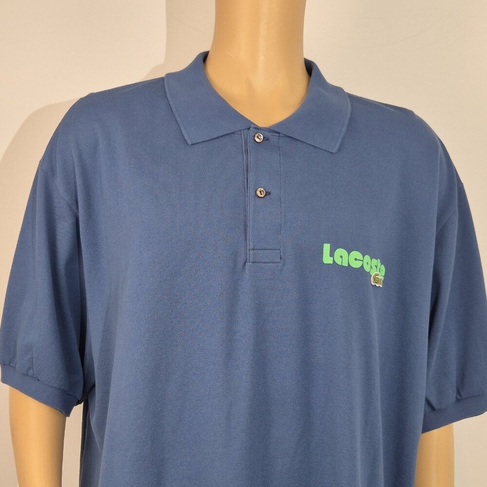 Lacoste Men's Polo Shirt Size 2XLB Blue Short Sleeve Cotton Regular Fit (7)